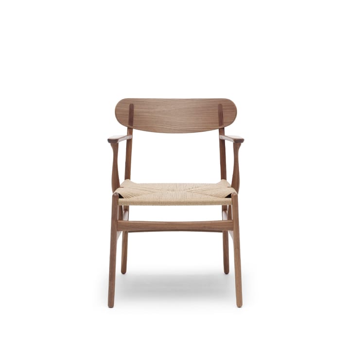 CH26 armlenestol - Oljet valnøtt-naturflettet - Carl Hansen & Søn