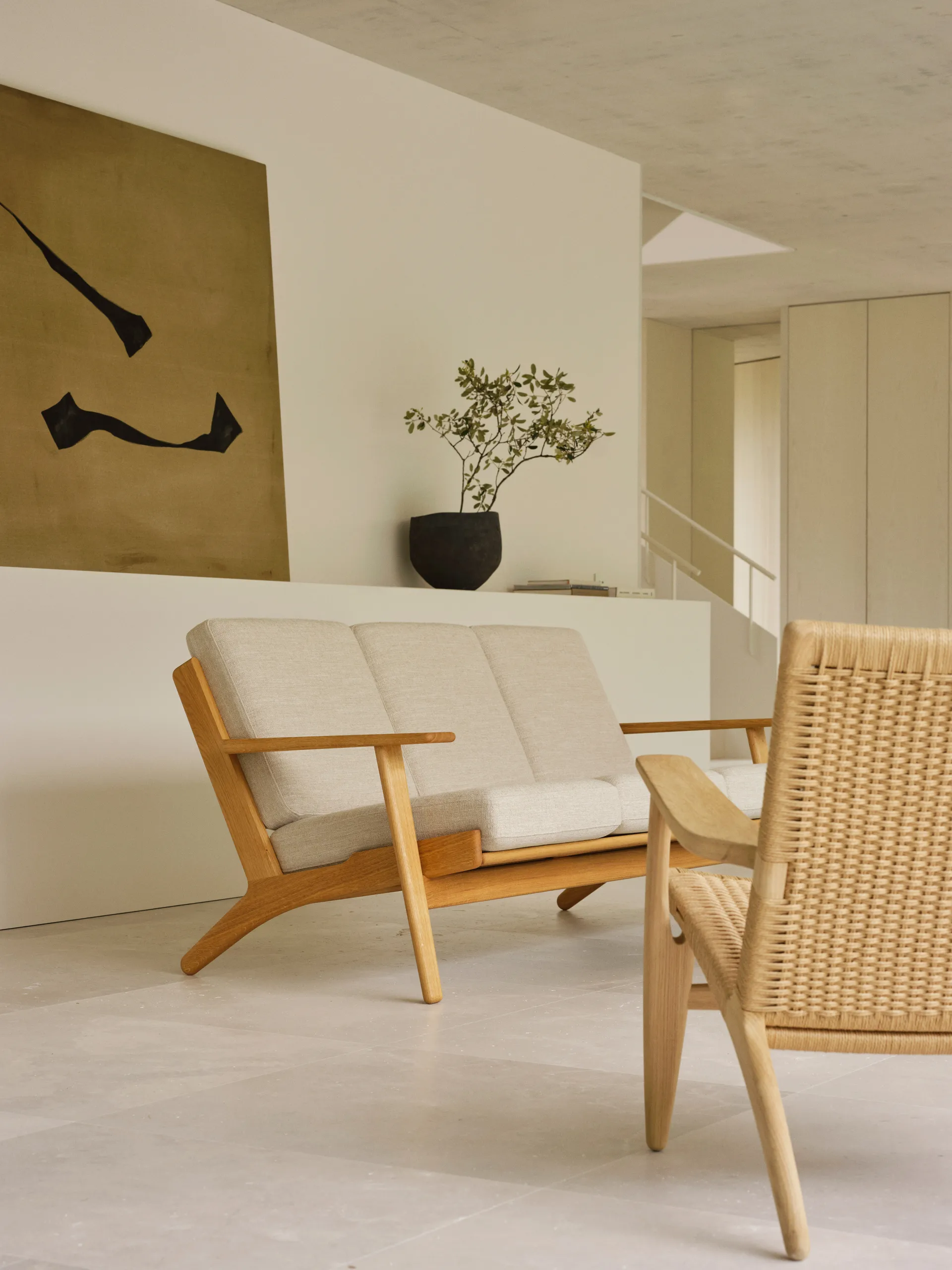 CH293 sofa 3-seter, Antoni 813-oljet eik Carl Hansen & Søn