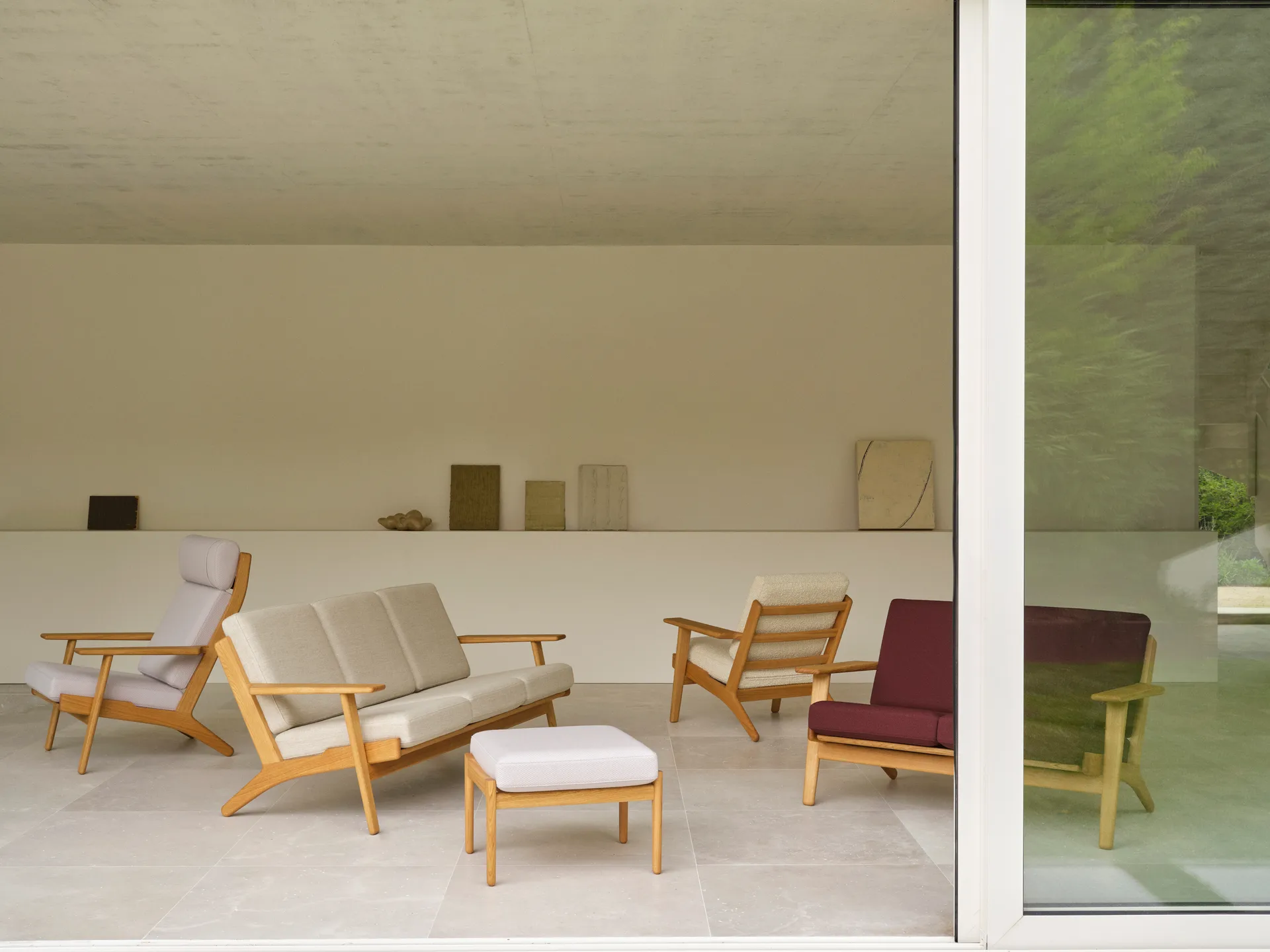 CH293 sofa 3-seter, Antoni 813-oljet eik Carl Hansen & Søn