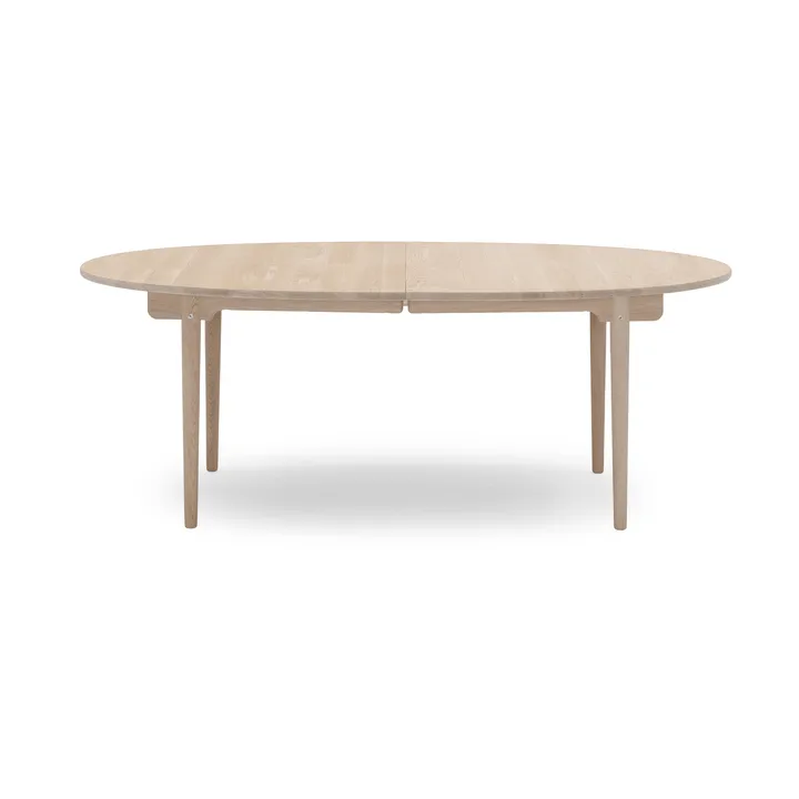 CH338 spisebord med plass til 2 ilägg - Hvitoljet eik, 200x115 cm - Carl Hansen & Søn