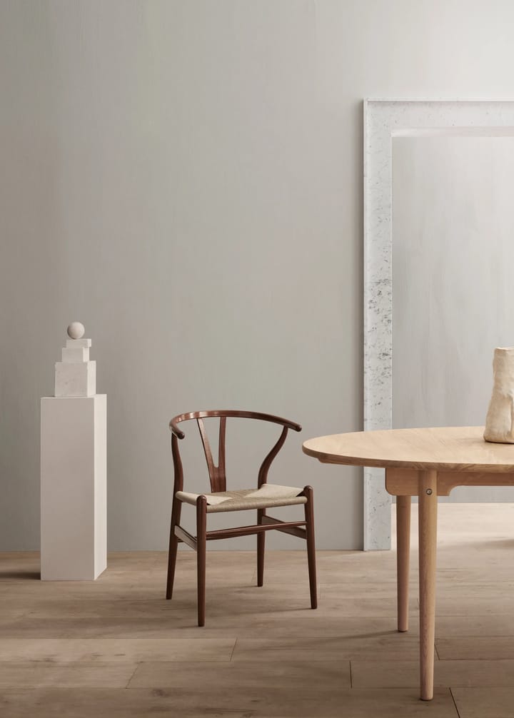 CH338 spisebord uttrekkbart med plass til 4 ilägg, eik hvitolje-plass for 4 ilägg Carl Hansen & Søn