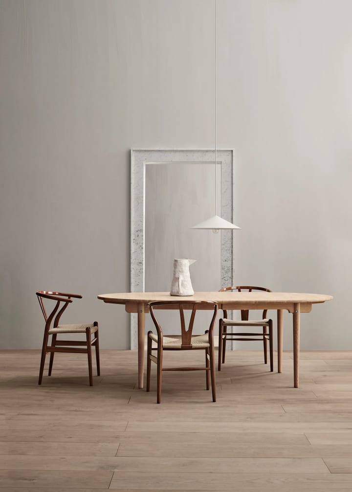 CH338 spisebord uttrekkbart med plass til 4 ilägg, eik hvitolje-plass for 4 ilägg Carl Hansen & Søn