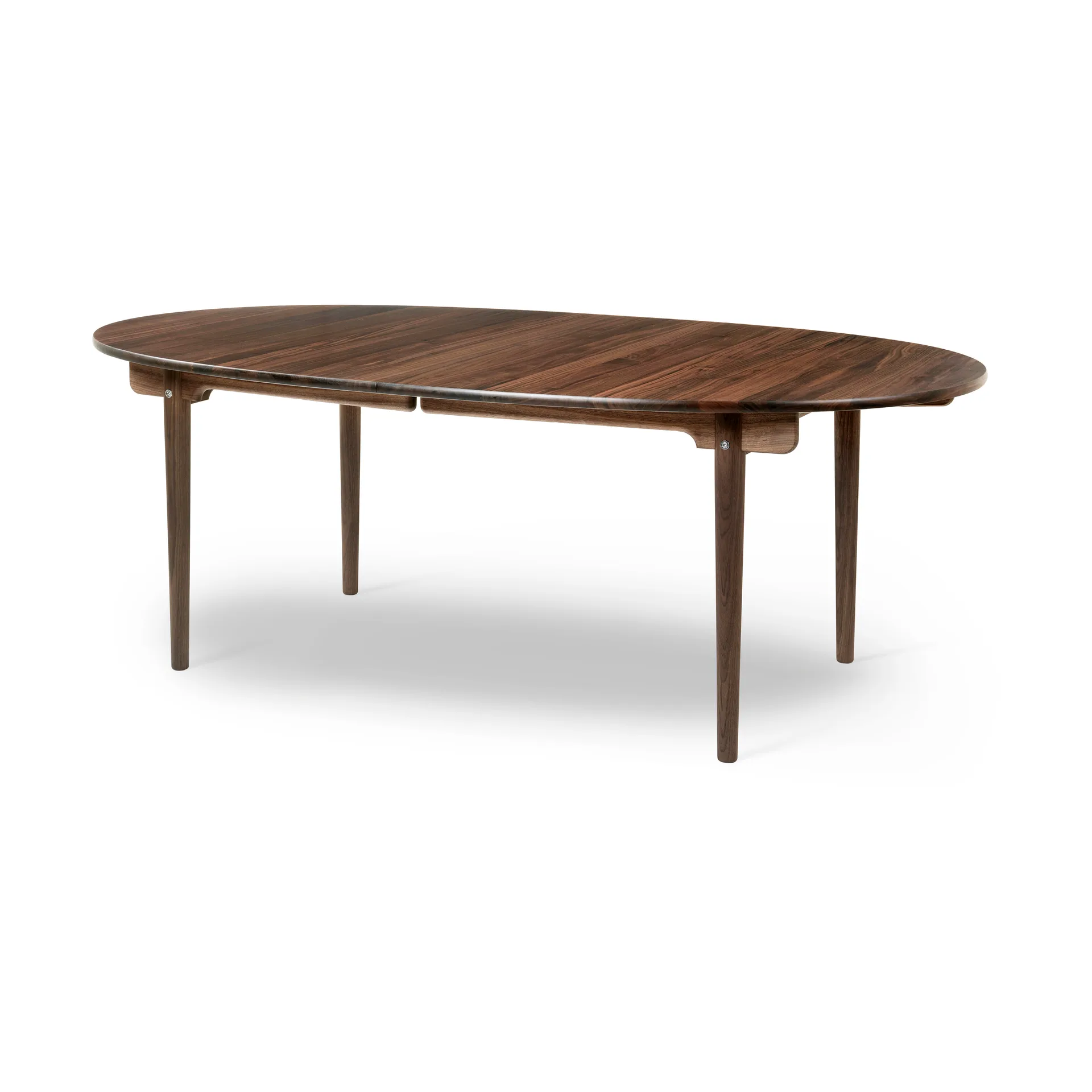 CH338 spisebord uttrekkbart med plass til 4 ilägg, Oljad valnöt -> Oljet valnøtt Carl Hansen & Søn