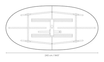CH339 spisebord uttrekkbart med plass til 2 ilegg - Hvitskurt eik - Carl Hansen & Søn