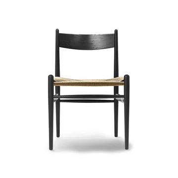 CH36 stol - Svartlakkert eg-naturflettet - Carl Hansen & Søn