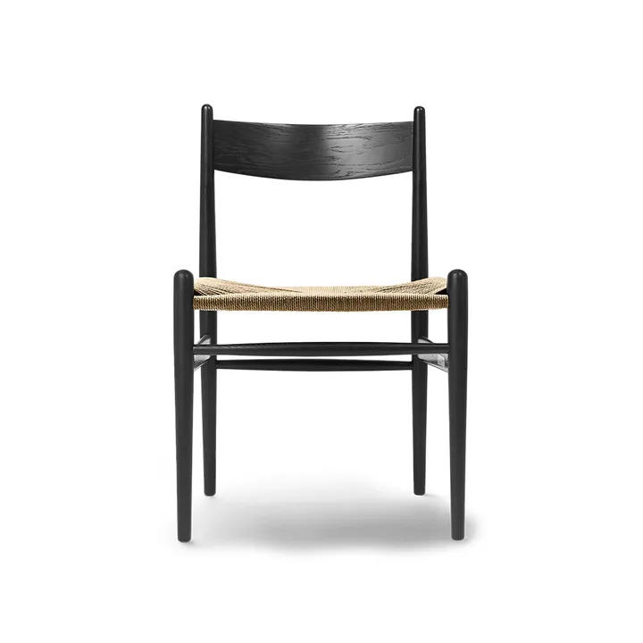 CH36 stol - Svartlakkert eg-naturflettet - Carl Hansen & Søn