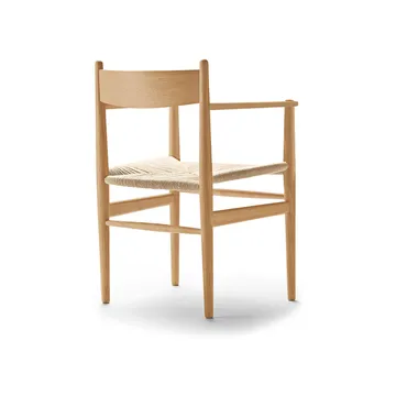 CH37 armlenestol - Oljet ek-naturflettet - Carl Hansen & Søn