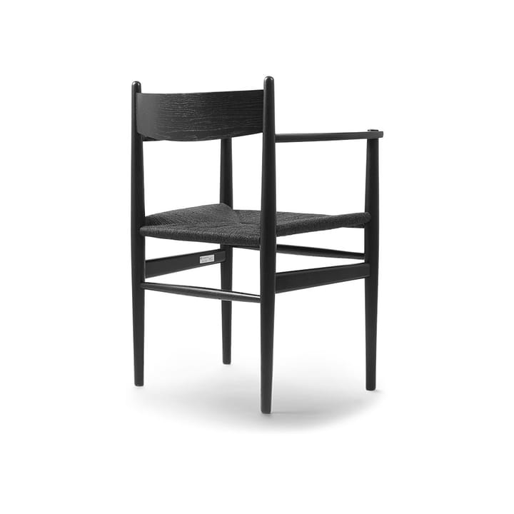 CH37 armlenestol, Svartlakkert eik-svart Carl Hansen & Søn