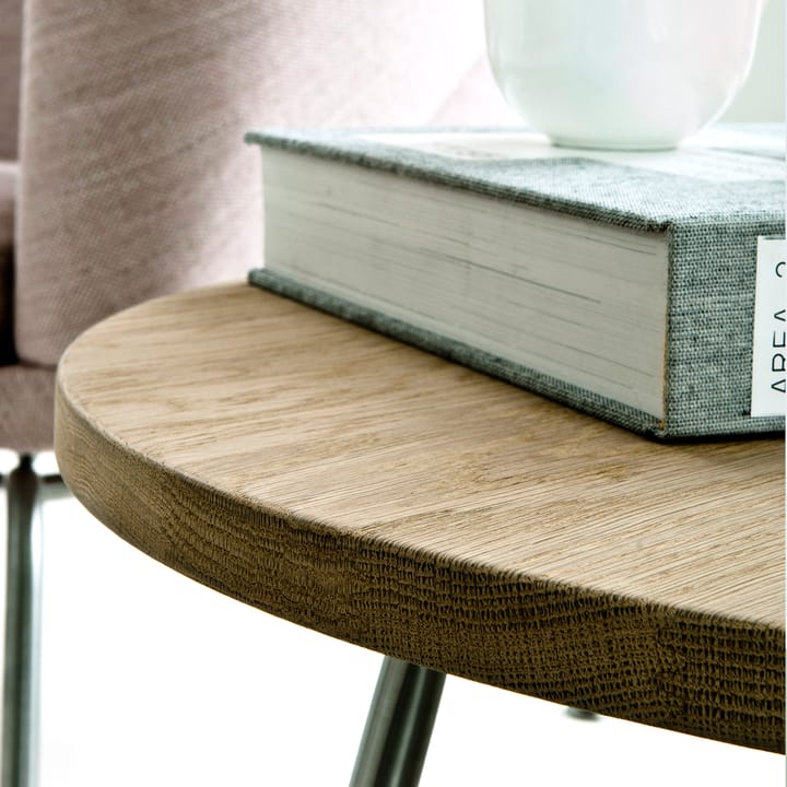 CH415 sofabord Ø55 cm, Hvitoljet eik Carl Hansen & Søn