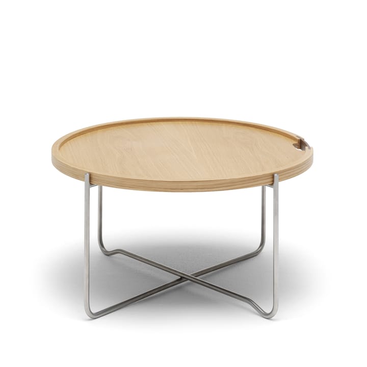 CH417 Tray brickbord rustfritt stål, Røkoljet eik Carl Hansen & Søn