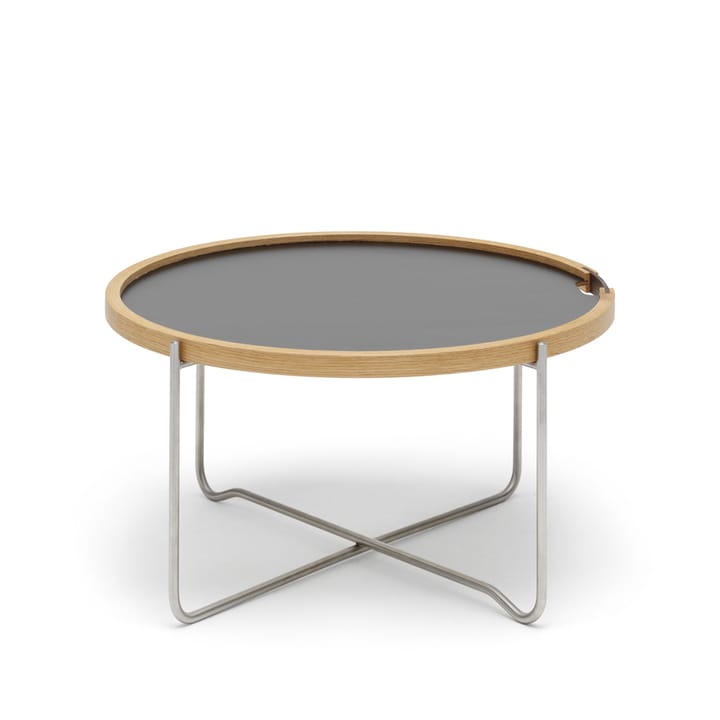 CH417 Tray brickbord rustfritt stål - Svart-hvit vendbar-laminat - Carl Hansen & Søn