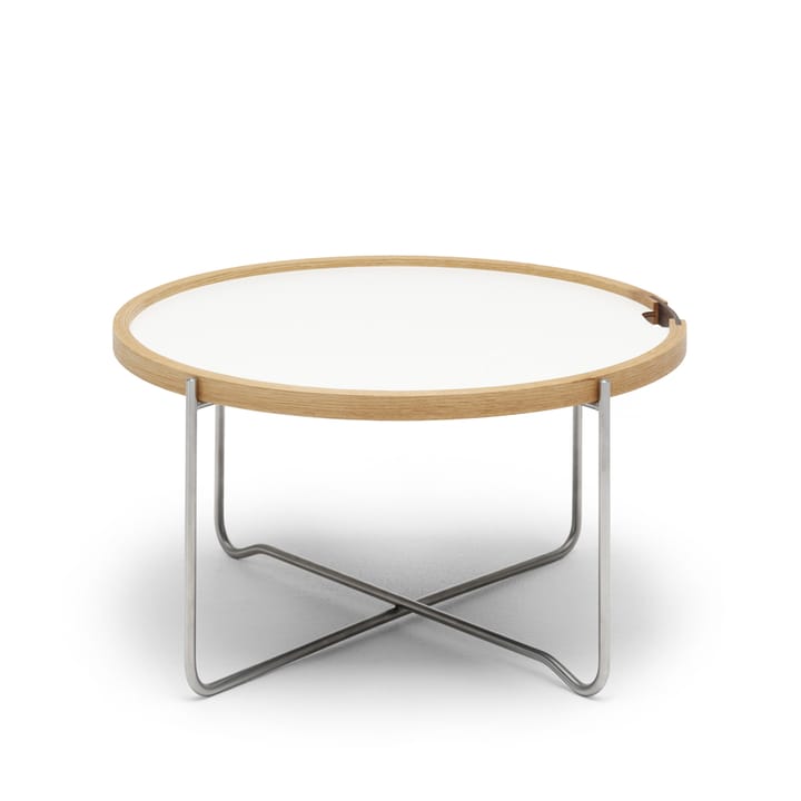 CH417 Tray brickbord rustfritt stål, Svart-hvit vendbar-laminat Carl Hansen & Søn