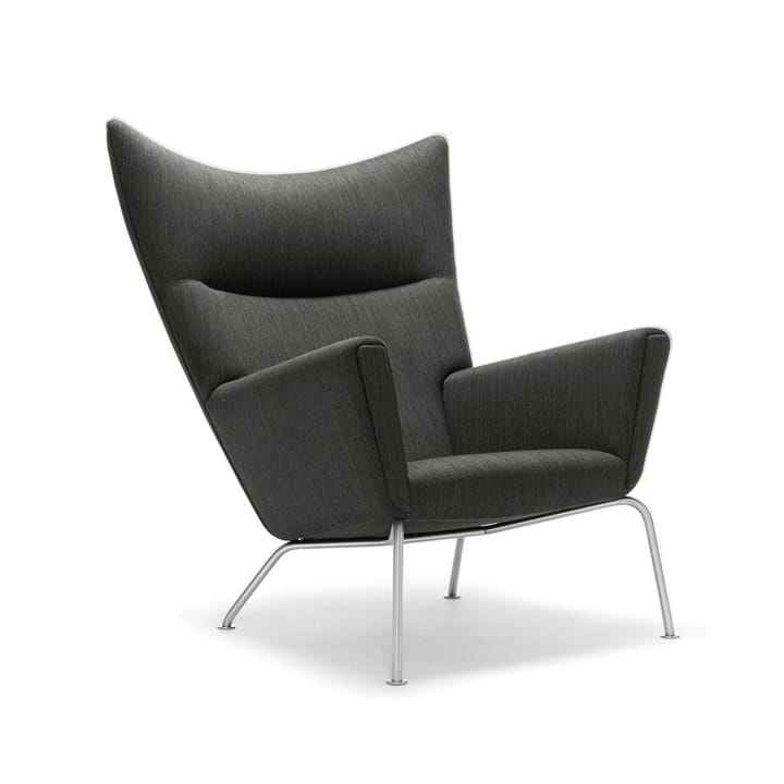 CH445 Wing Chair lenestol - Remix 173-rostfri stålben - Carl Hansen & Søn