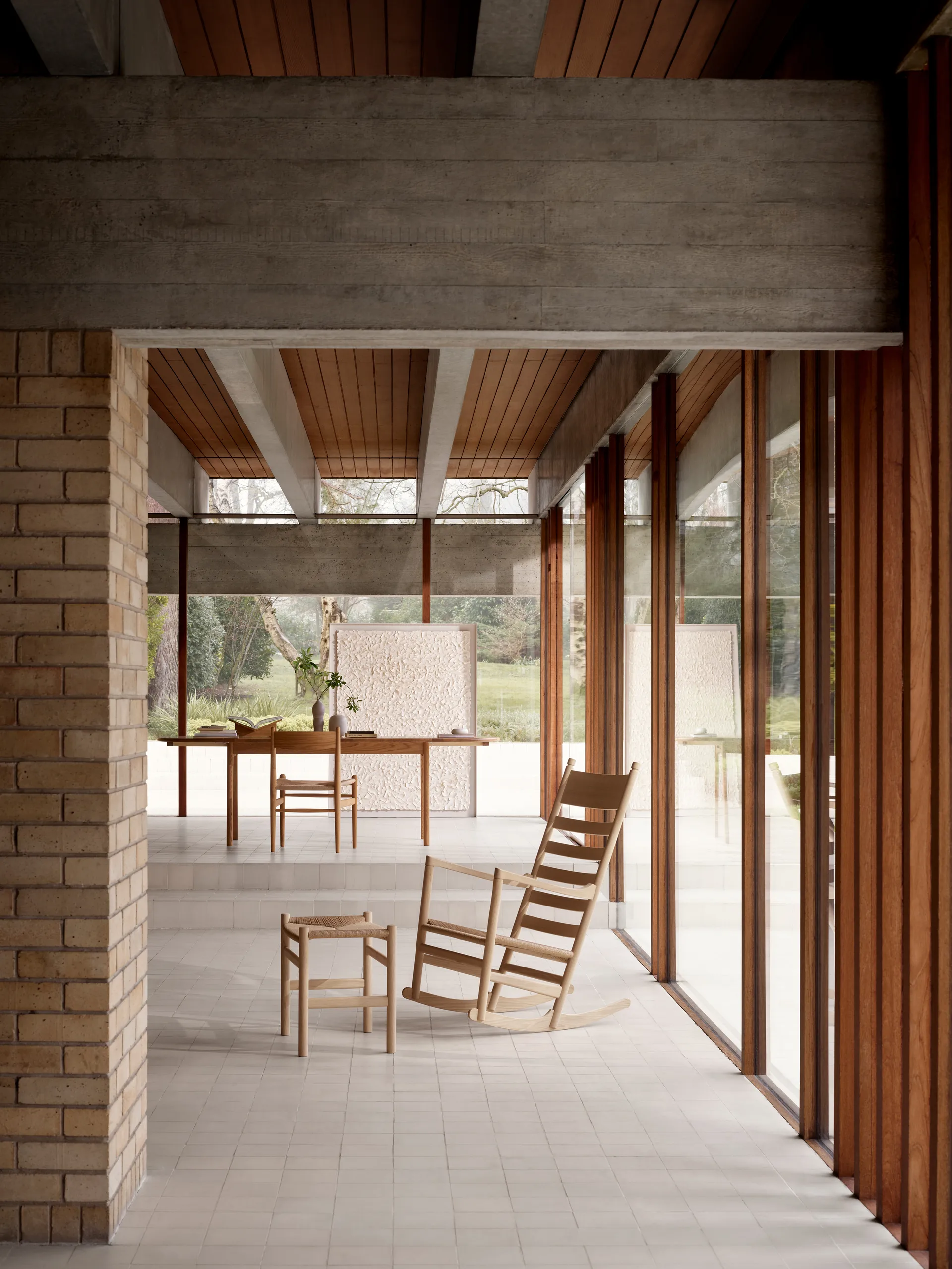 CH45 gyngestol, Såpet eik-naturflettet Carl Hansen & Søn