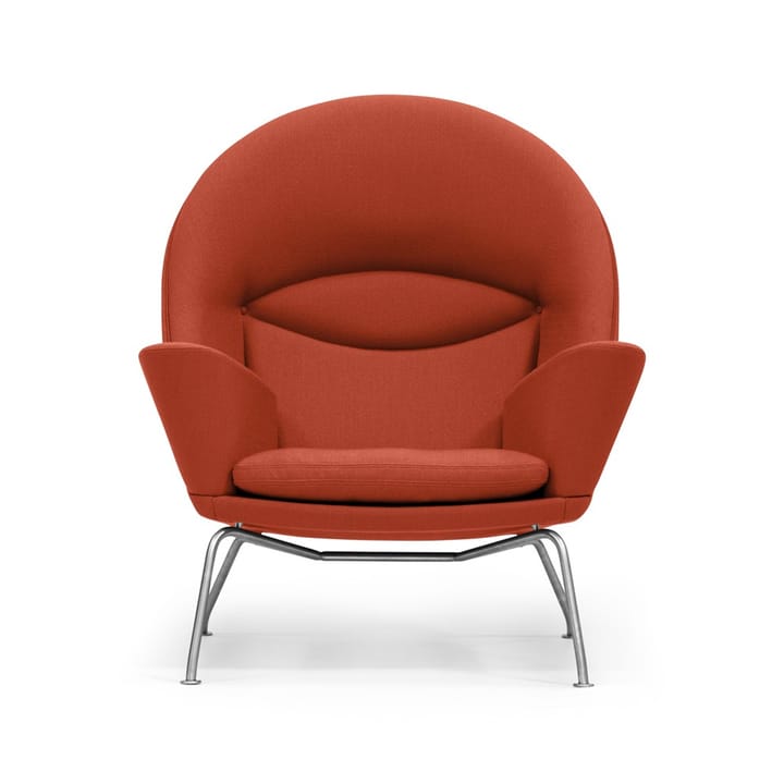 CH468 Oculus Chair lenestol rustfritt stålben - Hallingdal 523 stoff - Carl Hansen & Søn