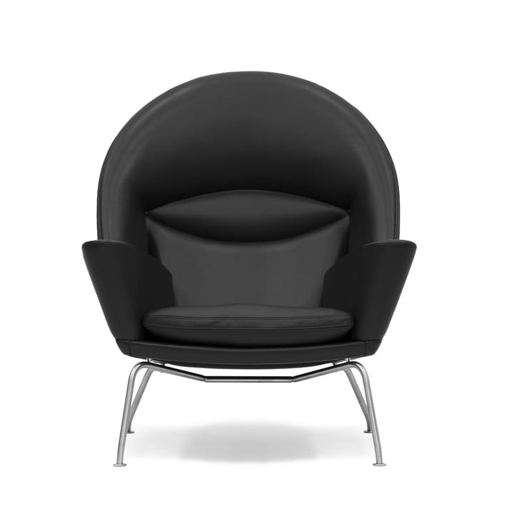CH468 Oculus Chair lenestol rustfritt stålben - Thor 301 lær - Carl Hansen & Søn