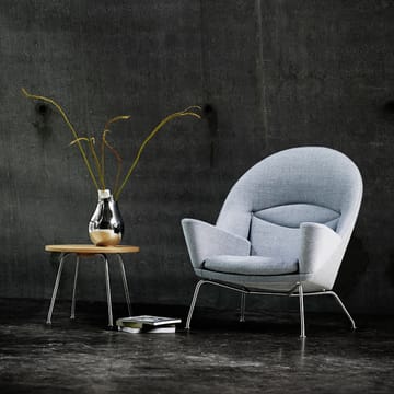 CH468 Oculus Chair lenestol rustfritt stålben - Thor 301 lær - Carl Hansen & Søn