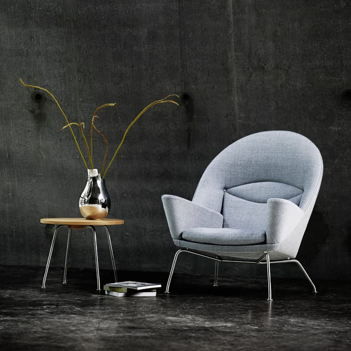 CH468 Oculus Chair lenestol rustfritt stålben, Thor 301 lær Carl Hansen & Søn