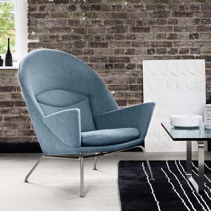 CH468 Oculus Chair lenestol rustfritt stålben, Thor 301 lær Carl Hansen & Søn