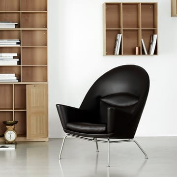 CH468 Oculus Chair lenestol rustfritt stålben - Thor 301 lær - Carl Hansen & Søn
