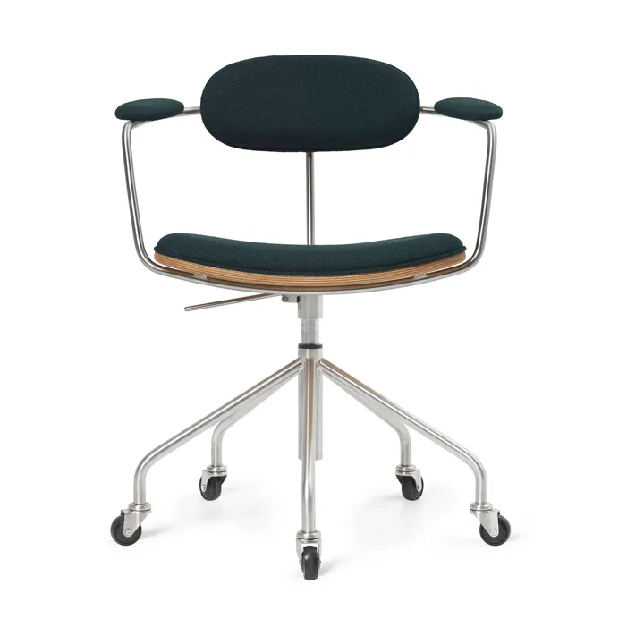 CH621 Swivel Chair snivestol - Stoff Vidar 1062 grønn-oljet eik - Carl Hansen & Søn
