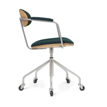CH621 Swivel Chair snivestol - Stoff Vidar 1062 grønn-oljet eik - Carl Hansen & Søn