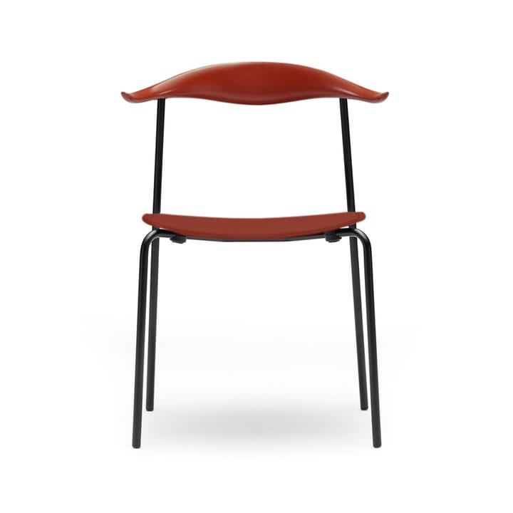 CH88T stol - Rødlakkert bøk-svartlakk - Carl Hansen & Søn