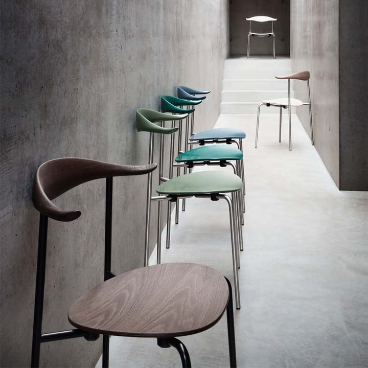 CH88T stol, Såpet eik-rustfritt stål Carl Hansen & Søn