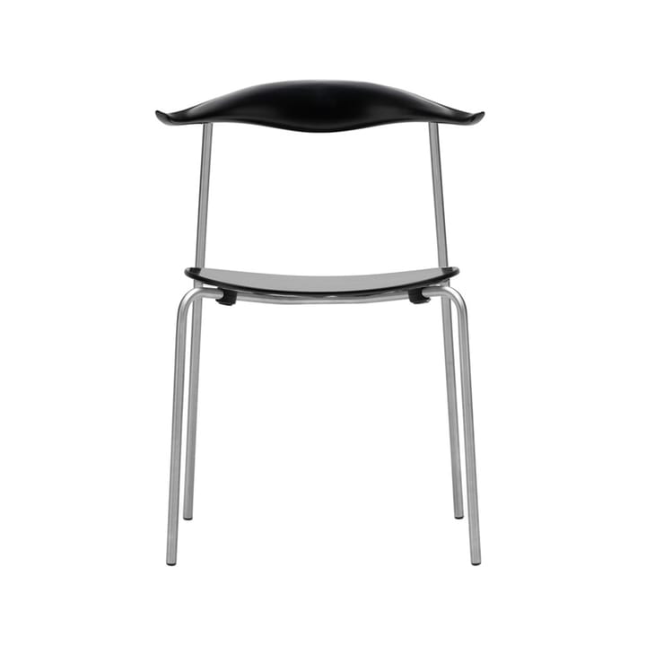 CH88T stol - Svartlakkert eik-rostfritt stål - Carl Hansen & Søn