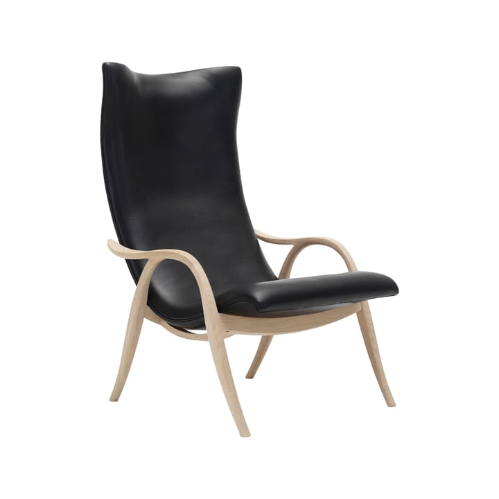 FH429 Signature lenestol - Hvitoljet eik-lær sif 98 - Carl Hansen & Søn