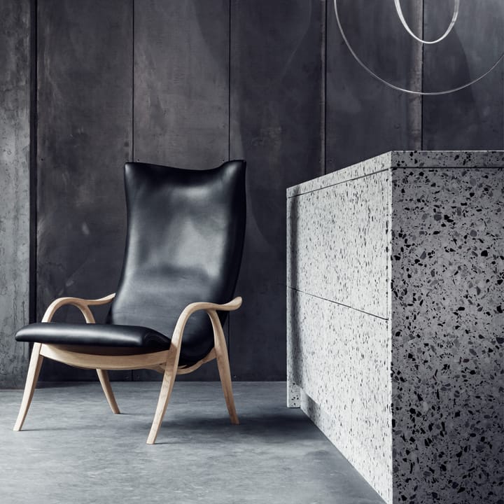 FH429 Signature lenestol, Oljet valnøtt-lær sif 90 Carl Hansen & Søn