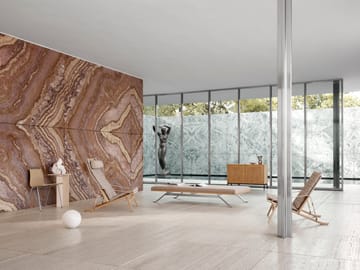 FK10 Plico lenestol - Stoff canvas natur-oljet eik - Carl Hansen & Søn
