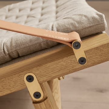 FK10 Plico lenestol - Stoff canvas natur-oljet eik - Carl Hansen & Søn