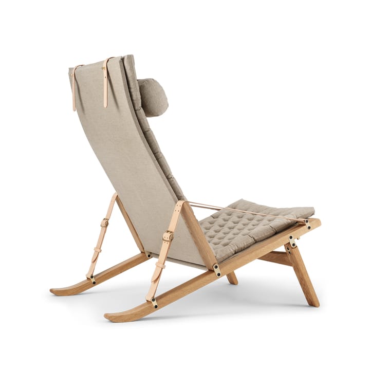 FK10 Plico lenestol, Stoff canvas natur-oljet eik Carl Hansen & Søn