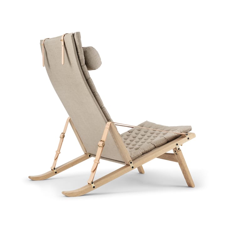 FK10 Plico lenestol, Stoff canvas natur-vitoljet eik Carl Hansen & Søn