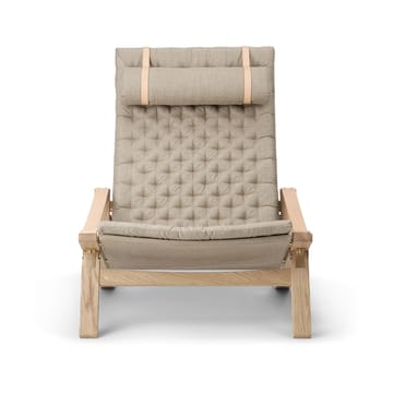 FK10 Plico lenestol - Stoff canvas natur-vitoljet eik - Carl Hansen & Søn