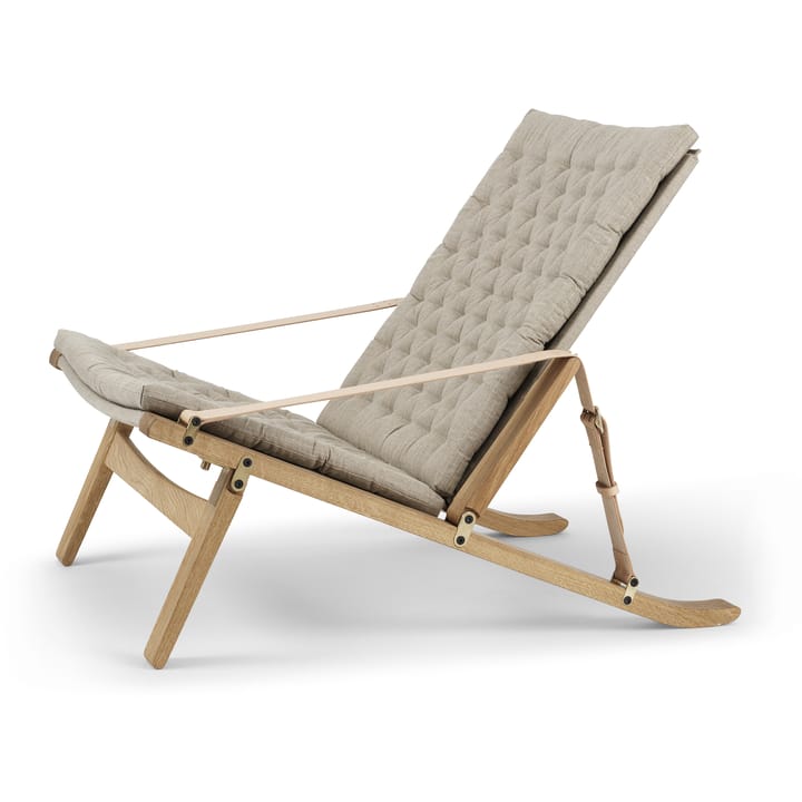FK11 Plico lenestol - Stoff canvas natur-vitoljet eik - Carl Hansen & Søn
