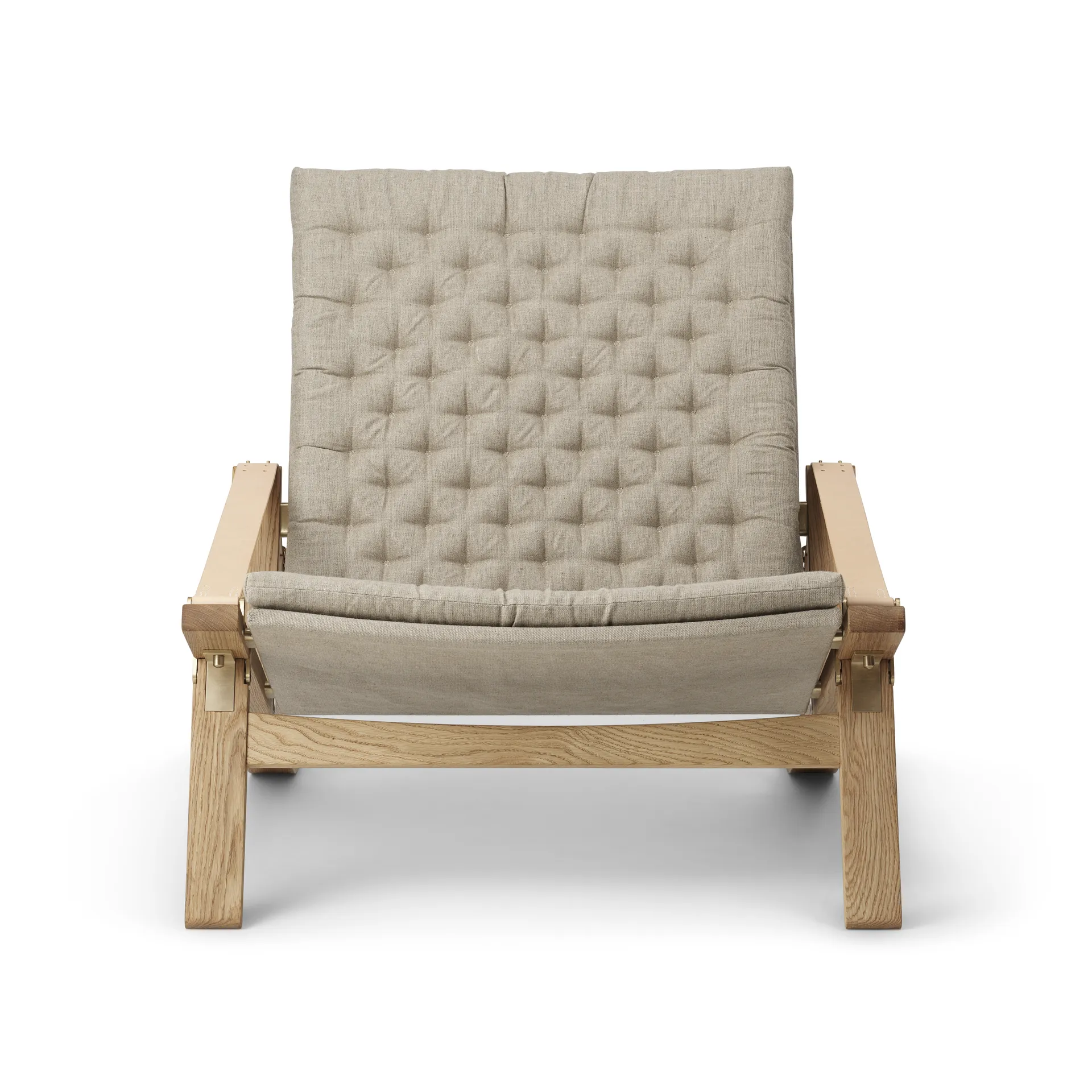 FK11 Plico lenestol, Stoff canvas natur-vitoljet eik Carl Hansen & Søn