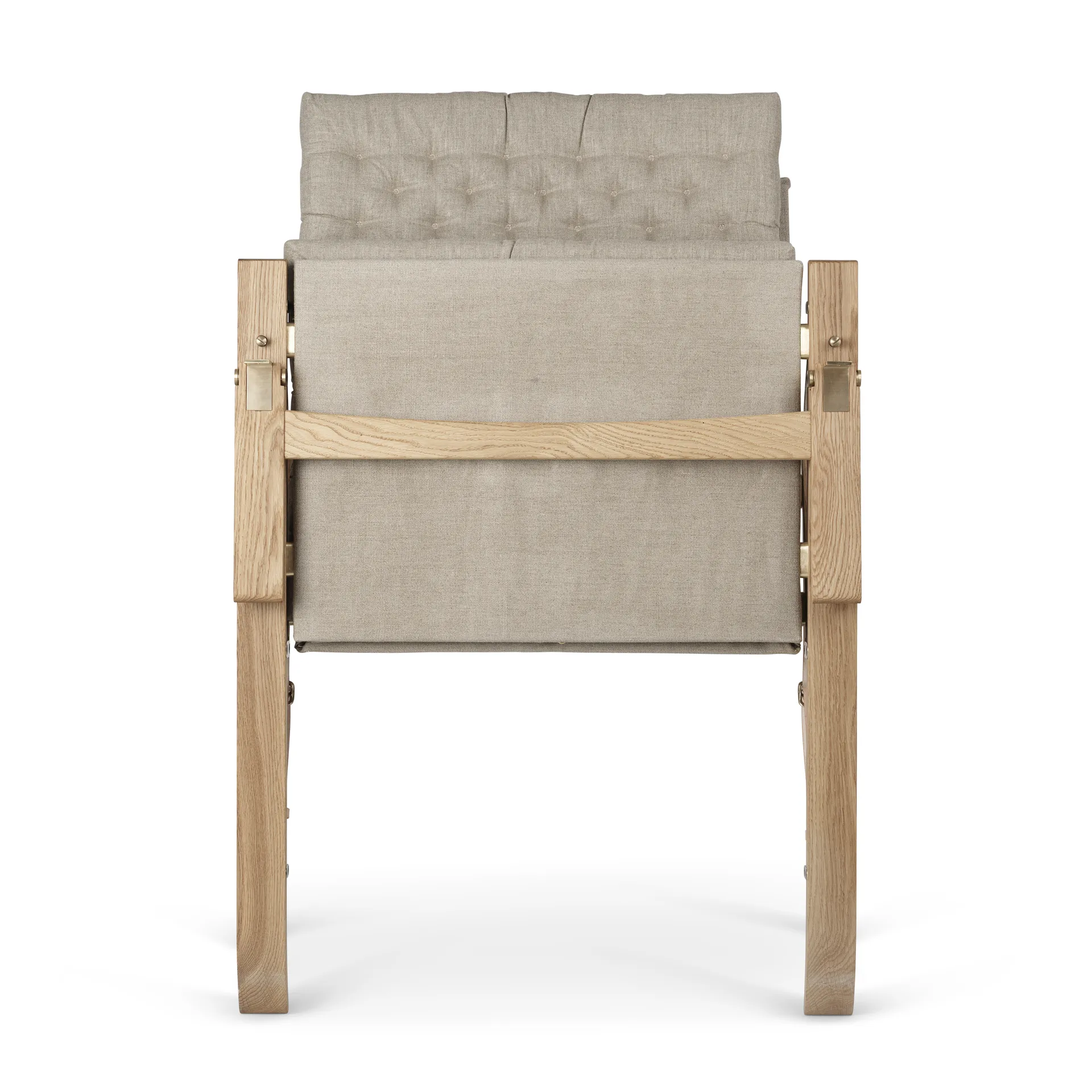 FK11 Plico lenestol, Stoff canvas natur-vitoljet eik Carl Hansen & Søn