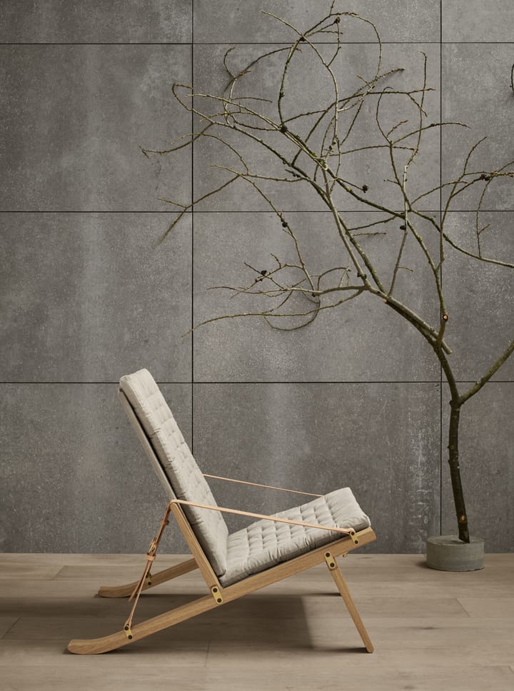FK11 Plico lenestol, Stoff canvas natur-vitoljet eik Carl Hansen & Søn