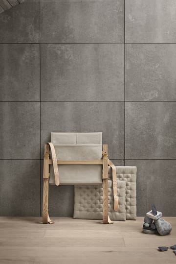 FK11 Plico lenestol - Stoff canvas natur-vitoljet eik - Carl Hansen & Søn