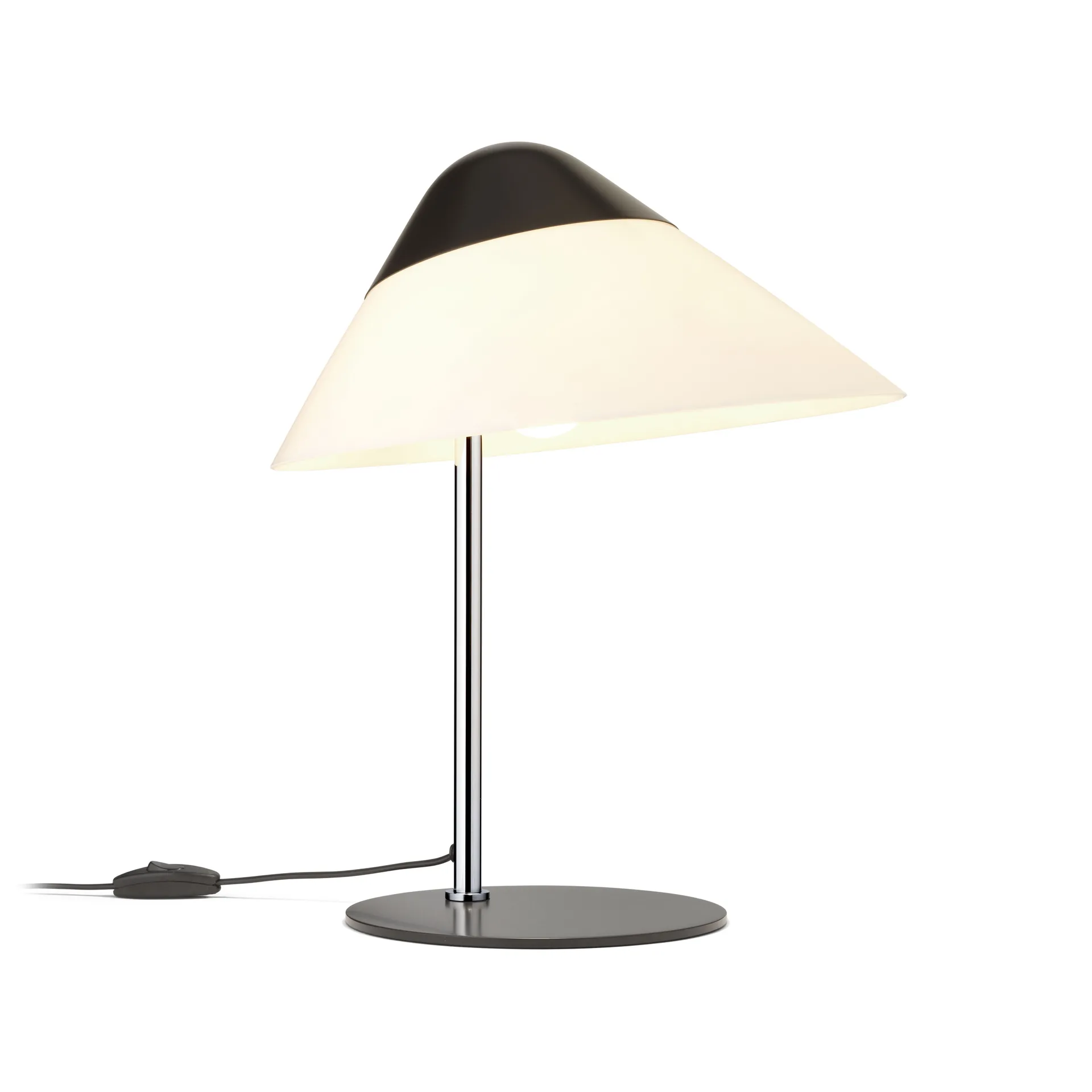 HJW01 Opala bordlampe Mini, Black-chrome Carl Hansen & Søn