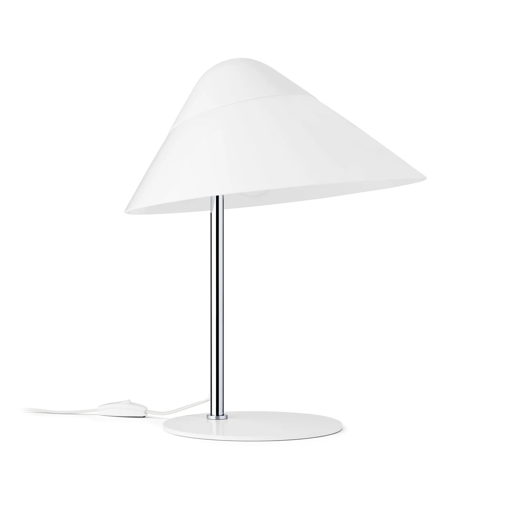 HJW01 Opala bordlampe Mini, White-chrome Carl Hansen & Søn