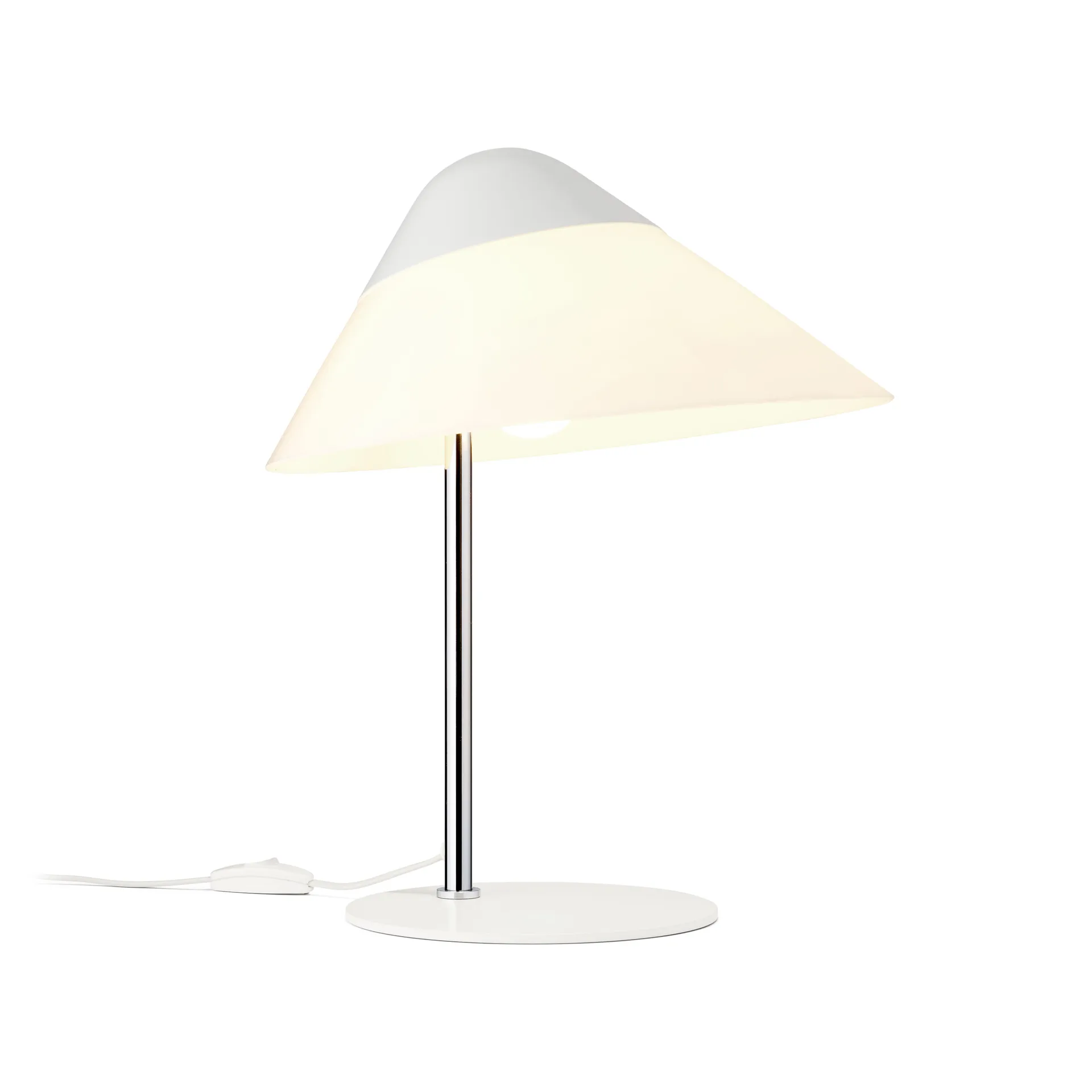 HJW01 Opala bordlampe Mini, White-chrome Carl Hansen & Søn