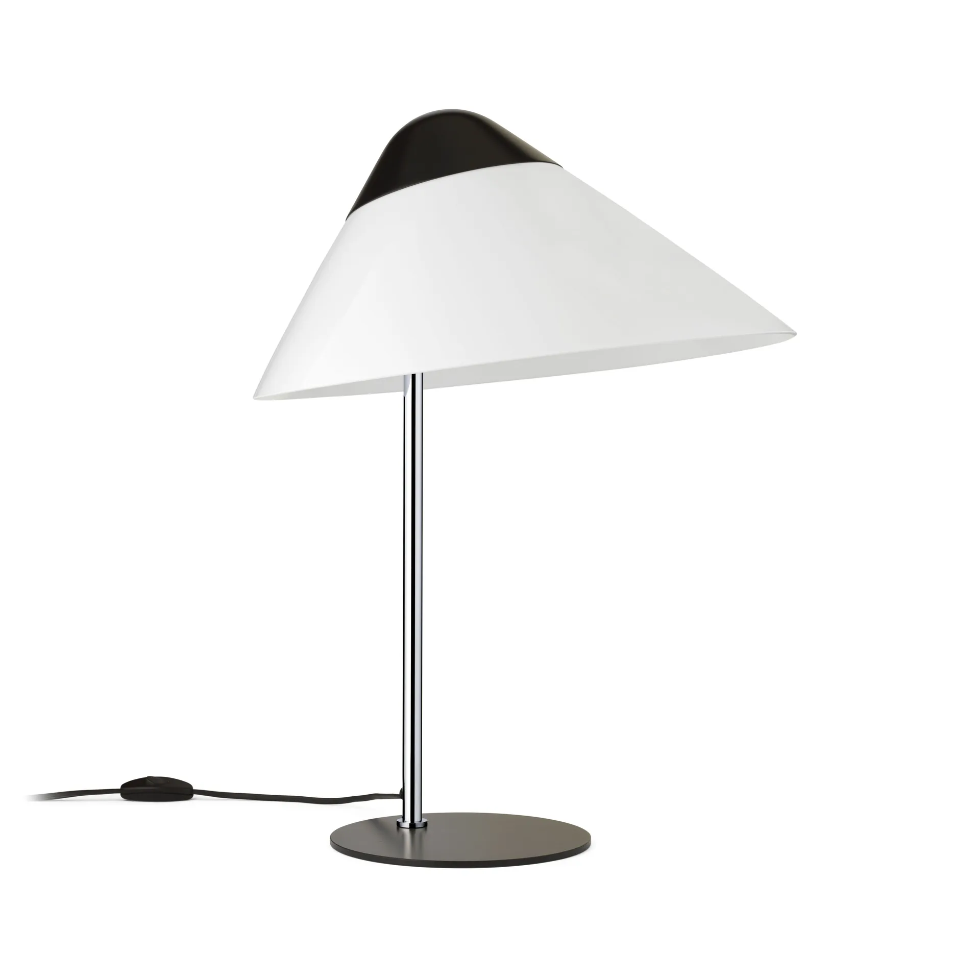 HJW02 Opala bordlampe Midi, Black-chrome Carl Hansen & Søn