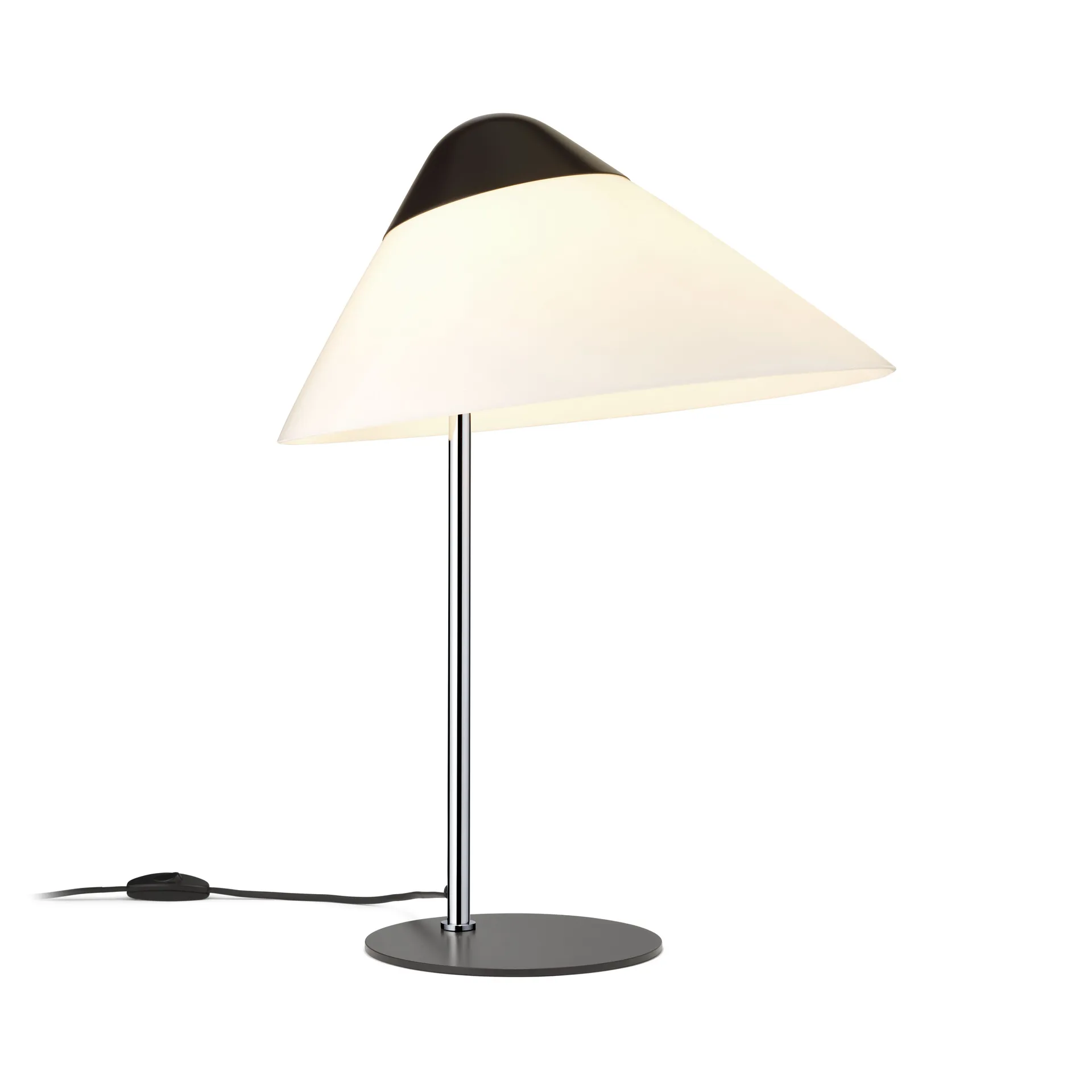 HJW02 Opala bordlampe Midi, Black-chrome Carl Hansen & Søn