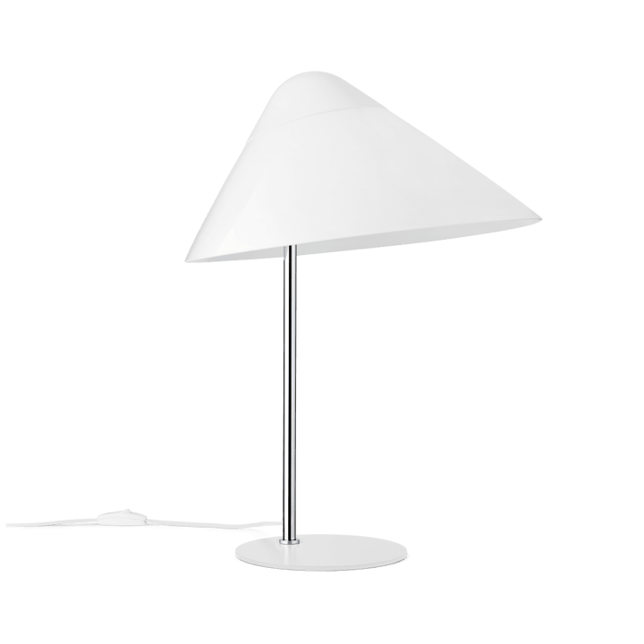 HJW02 Opala bordlampe Midi - White-chrome - Carl Hansen & Søn