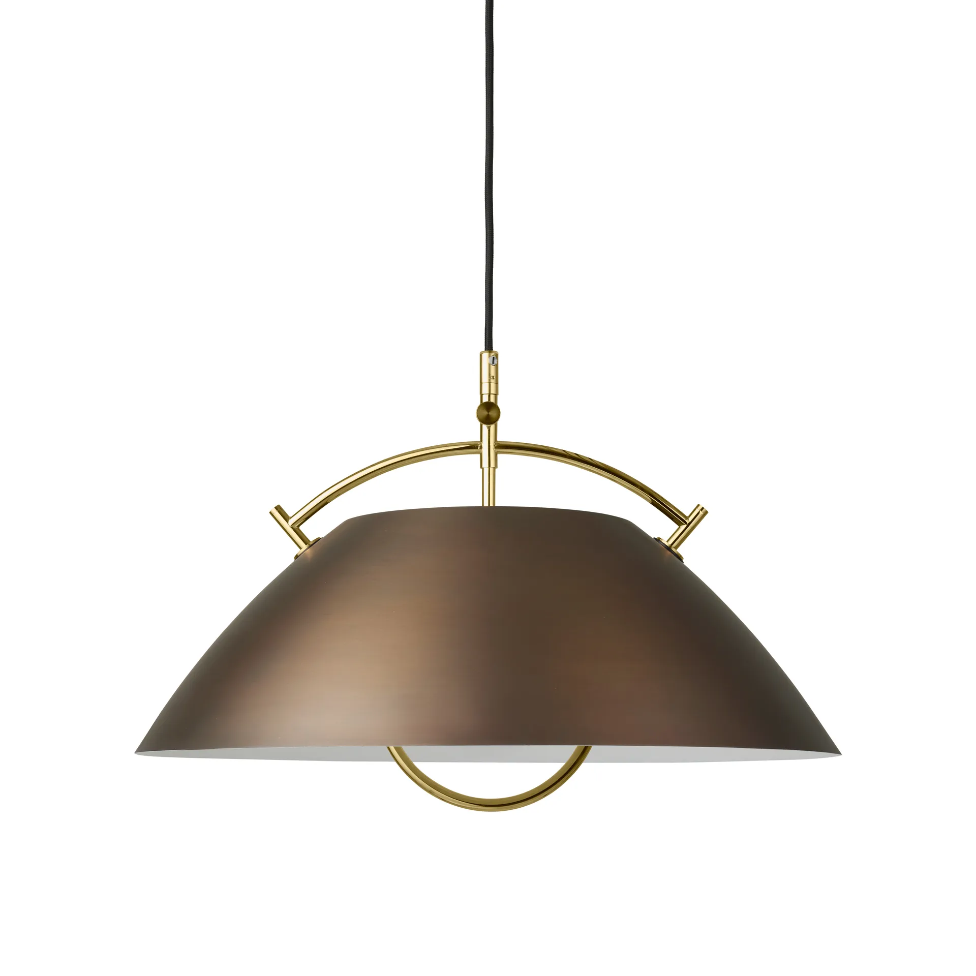 HJW37 The Pendant Birthday Edition, Antikk messing, med heis, Ø51 cm Carl Hansen & Søn