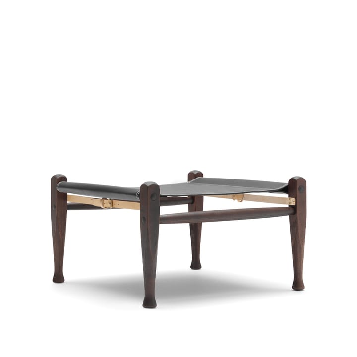 KK97170 Safari fotskammel - Thor 301 læder-svart - Carl Hansen & Søn
