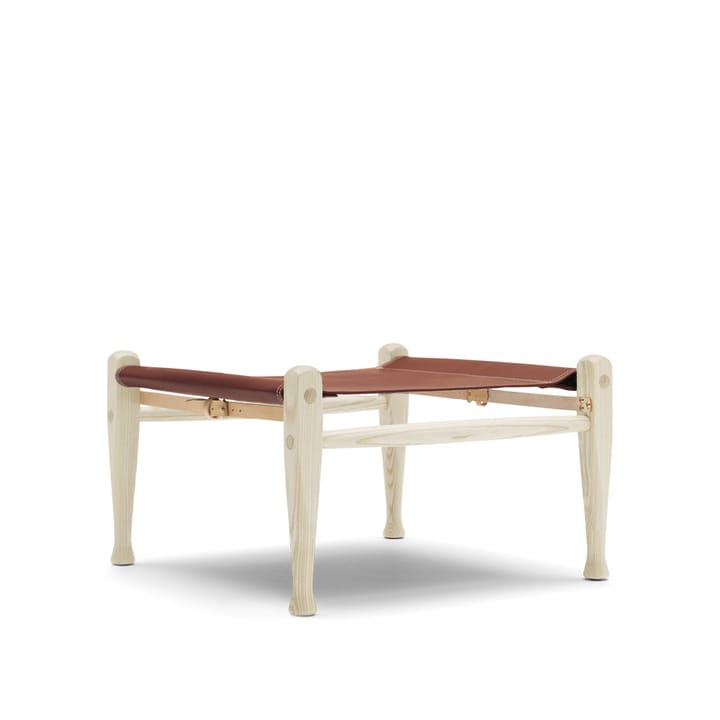 KK97170 Safari fotskammel - Thor 307 lær-hvitoljet ask - Carl Hansen & Søn